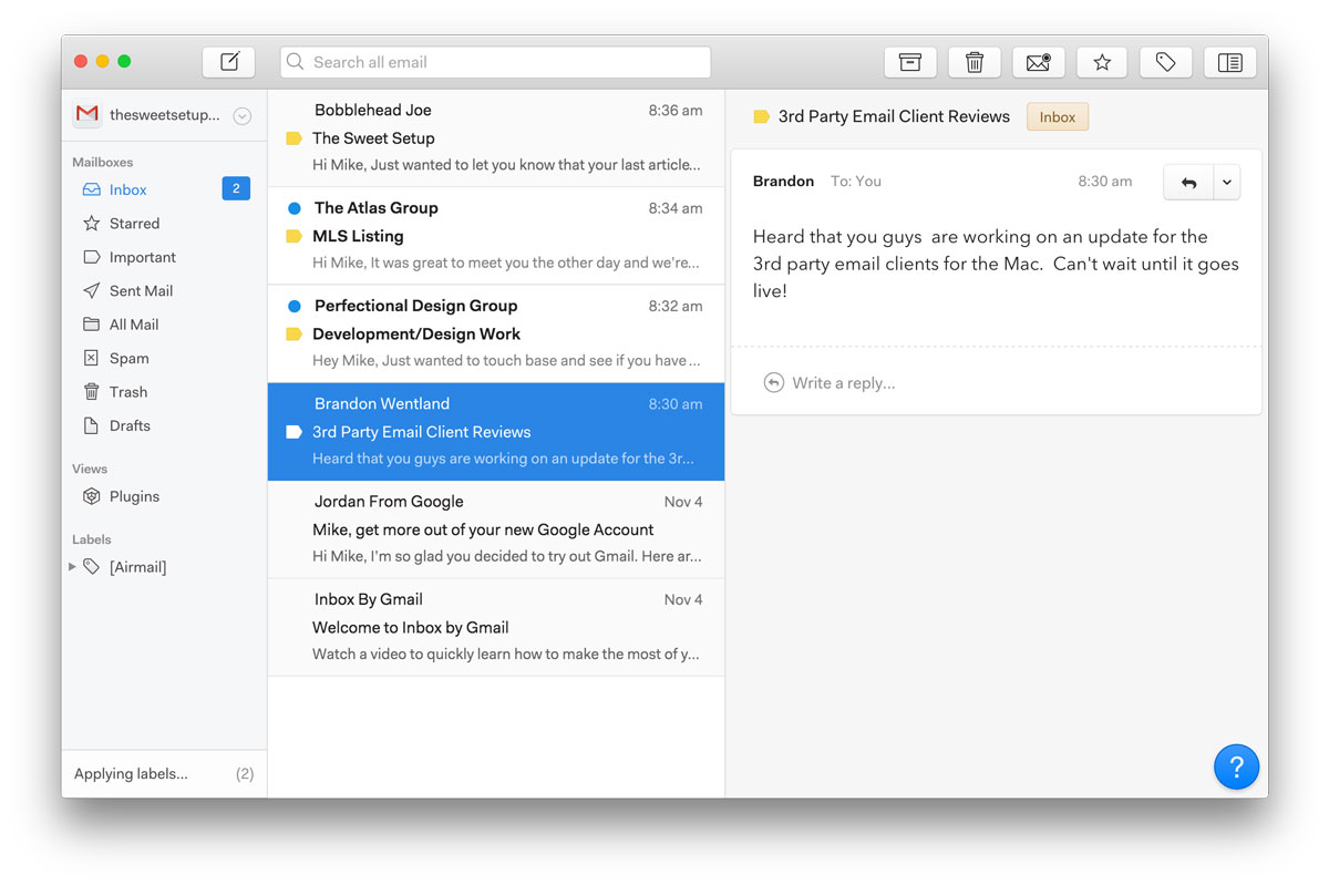 Best email app for mac